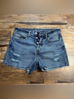 Old Navy High-Rise Slouchy Straight Denim Shorts, Women’s Size 4